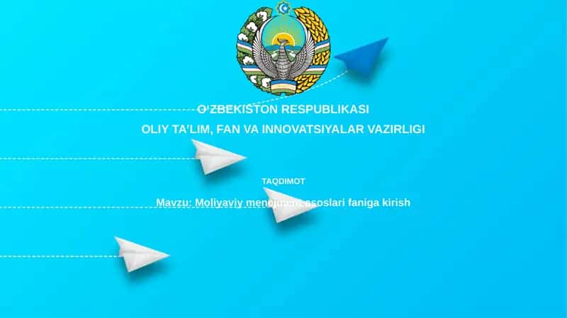 Moliyaviy menejment asoslari 1