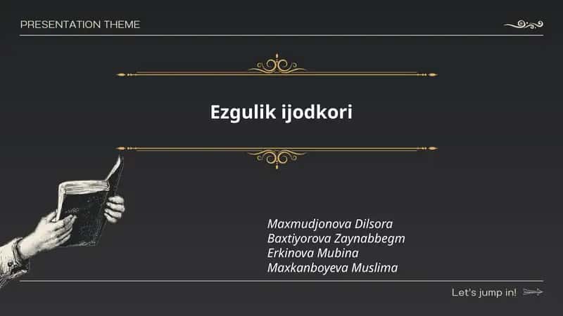 Ezgulik ijodkori 1