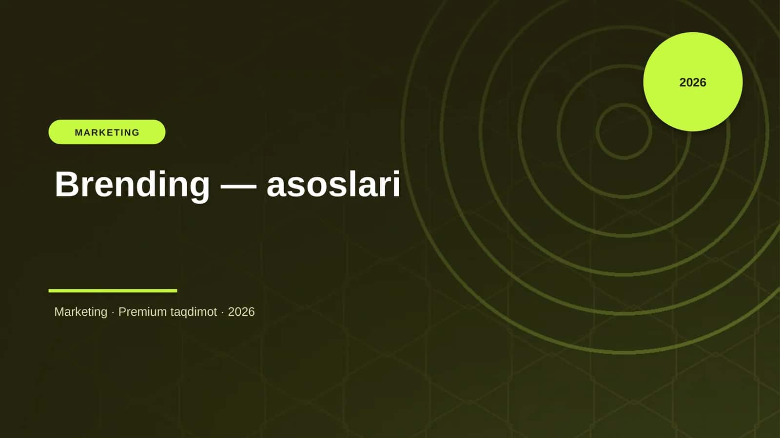 Brending — asoslari 1