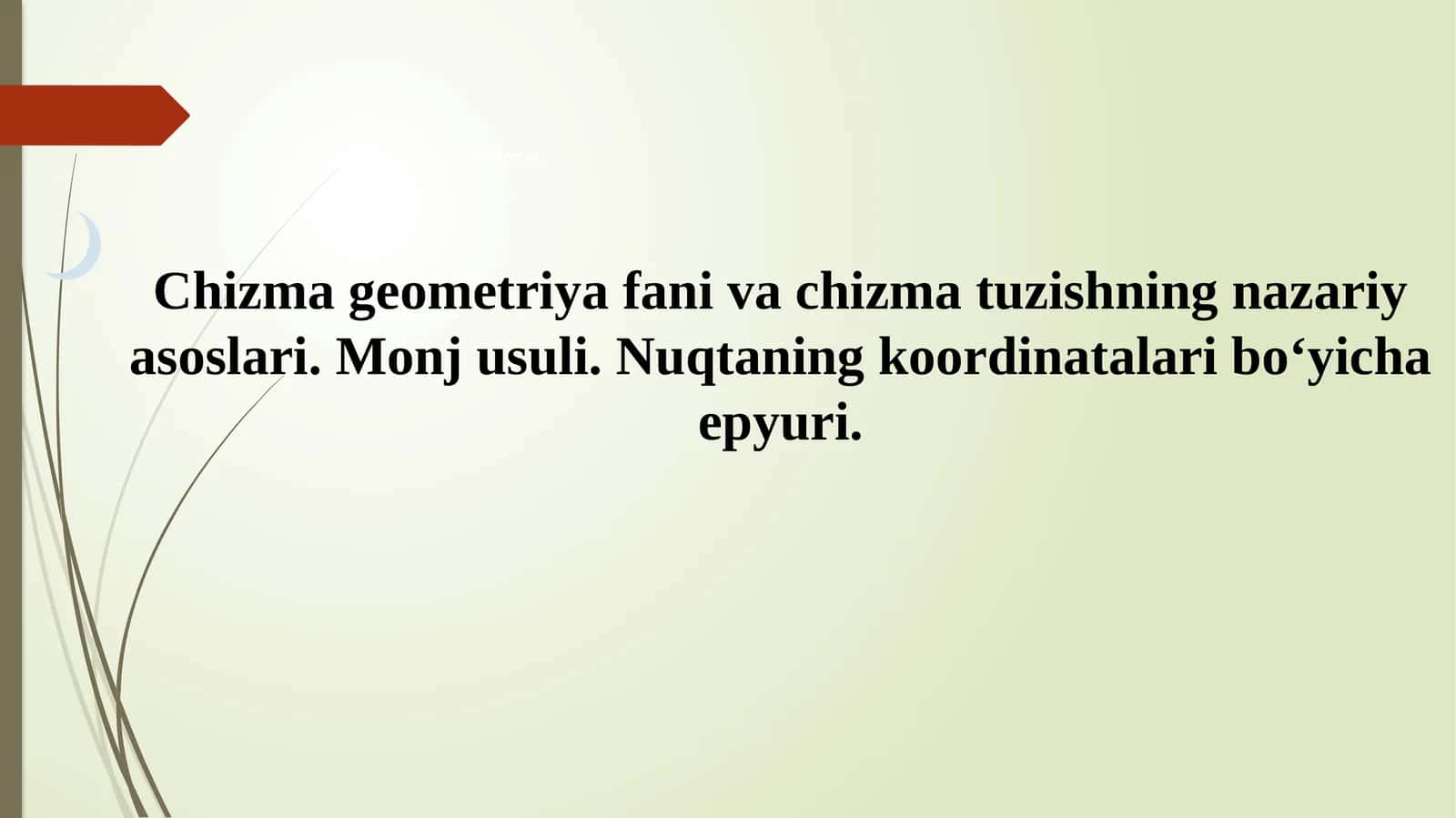 Chizma geometriya fani 1