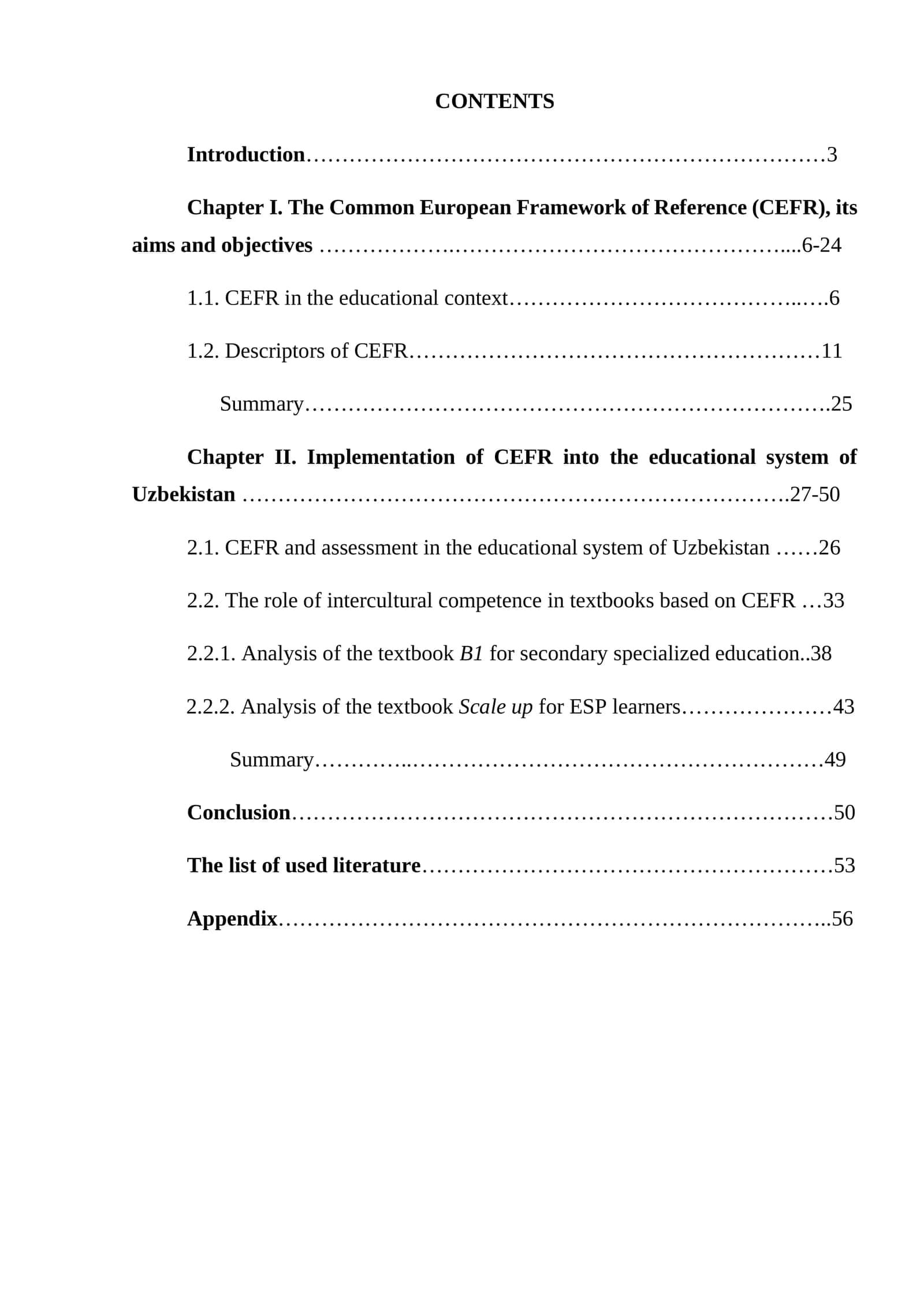 The Common European Framework of Reference (CEFR), its aims and objectives 1