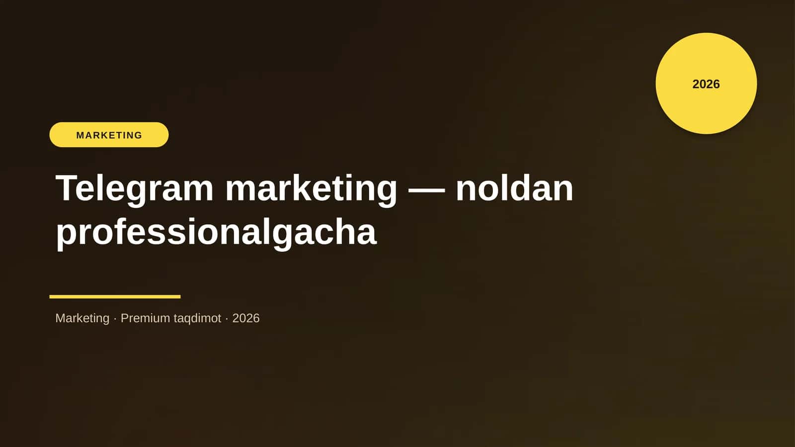 Telegram marketing — noldan professionalgacha 1