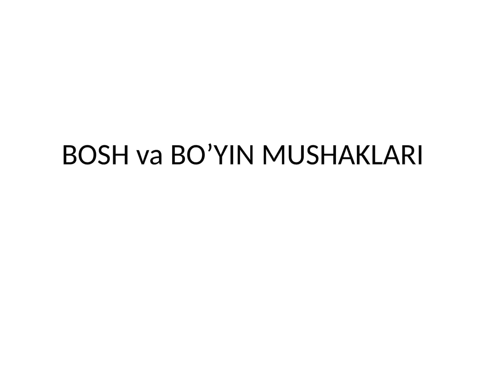 Bo‘yinmushaklari 1