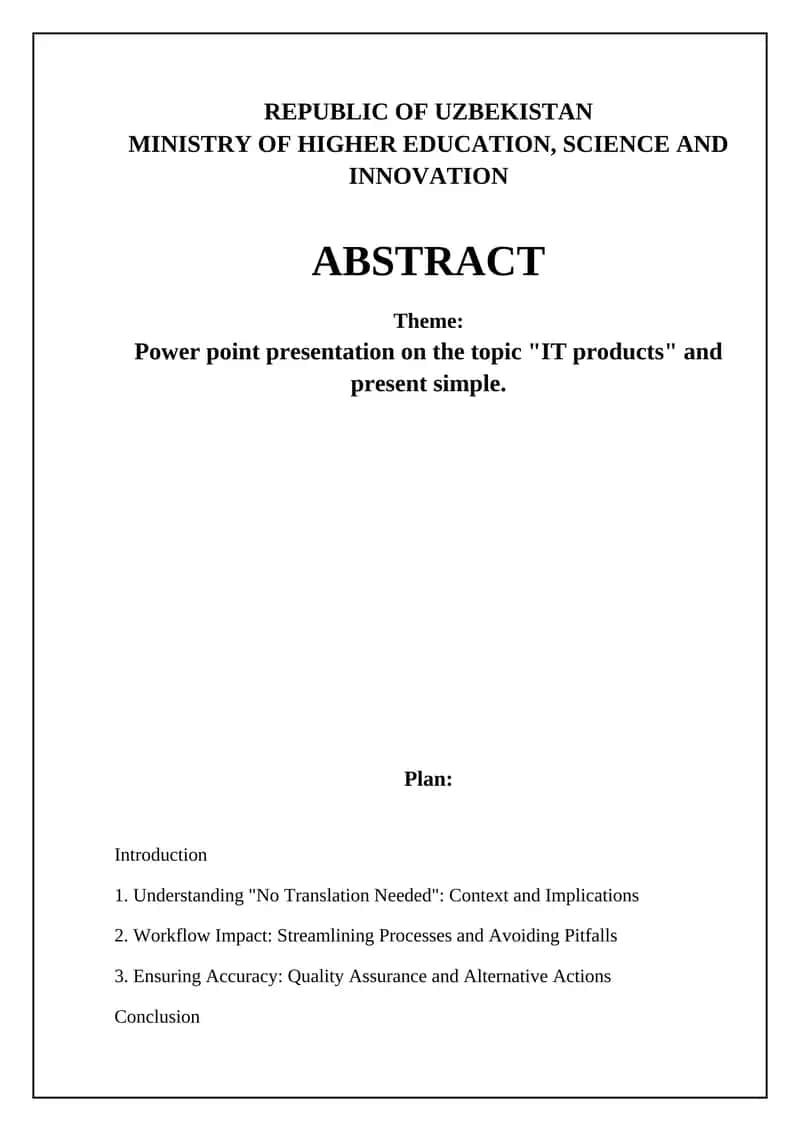 Power point presentation on the topic "IT products" and present simple 1