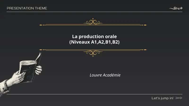 La production orale 1
