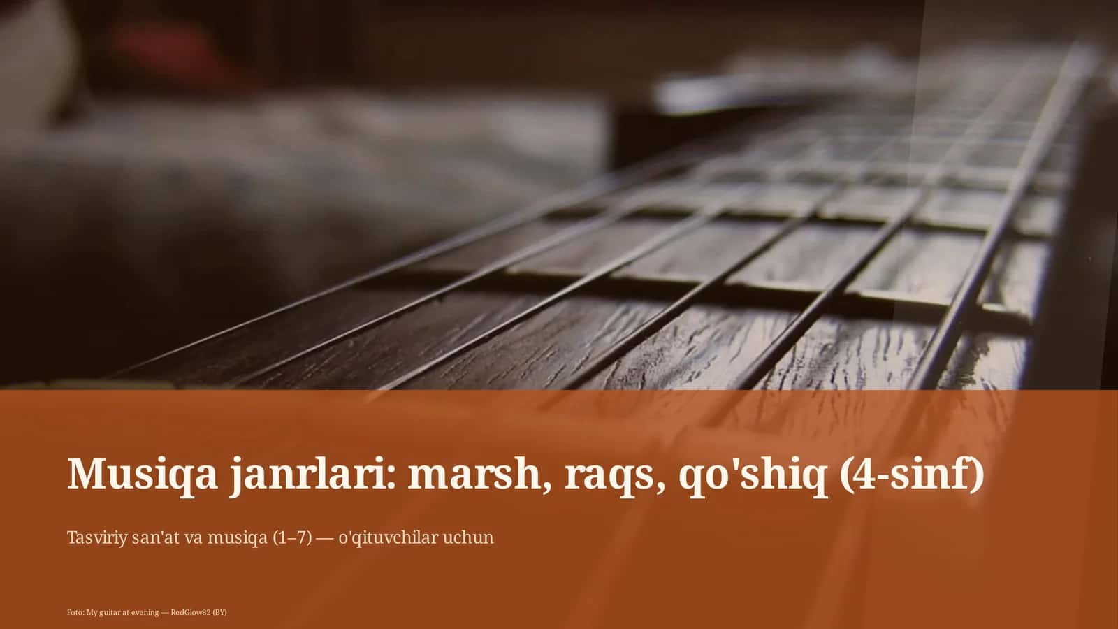 Musiqa janrlari: marsh, raqs, qo'shiq (4-sinf) 1