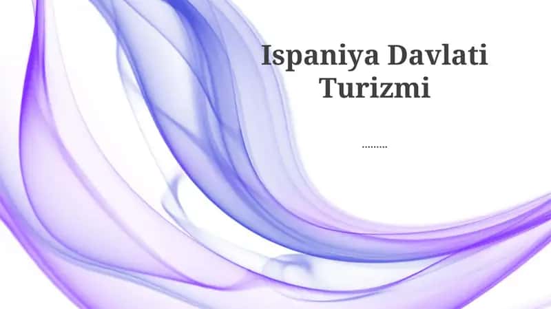 Ispaniya Davlati Turizmi 1