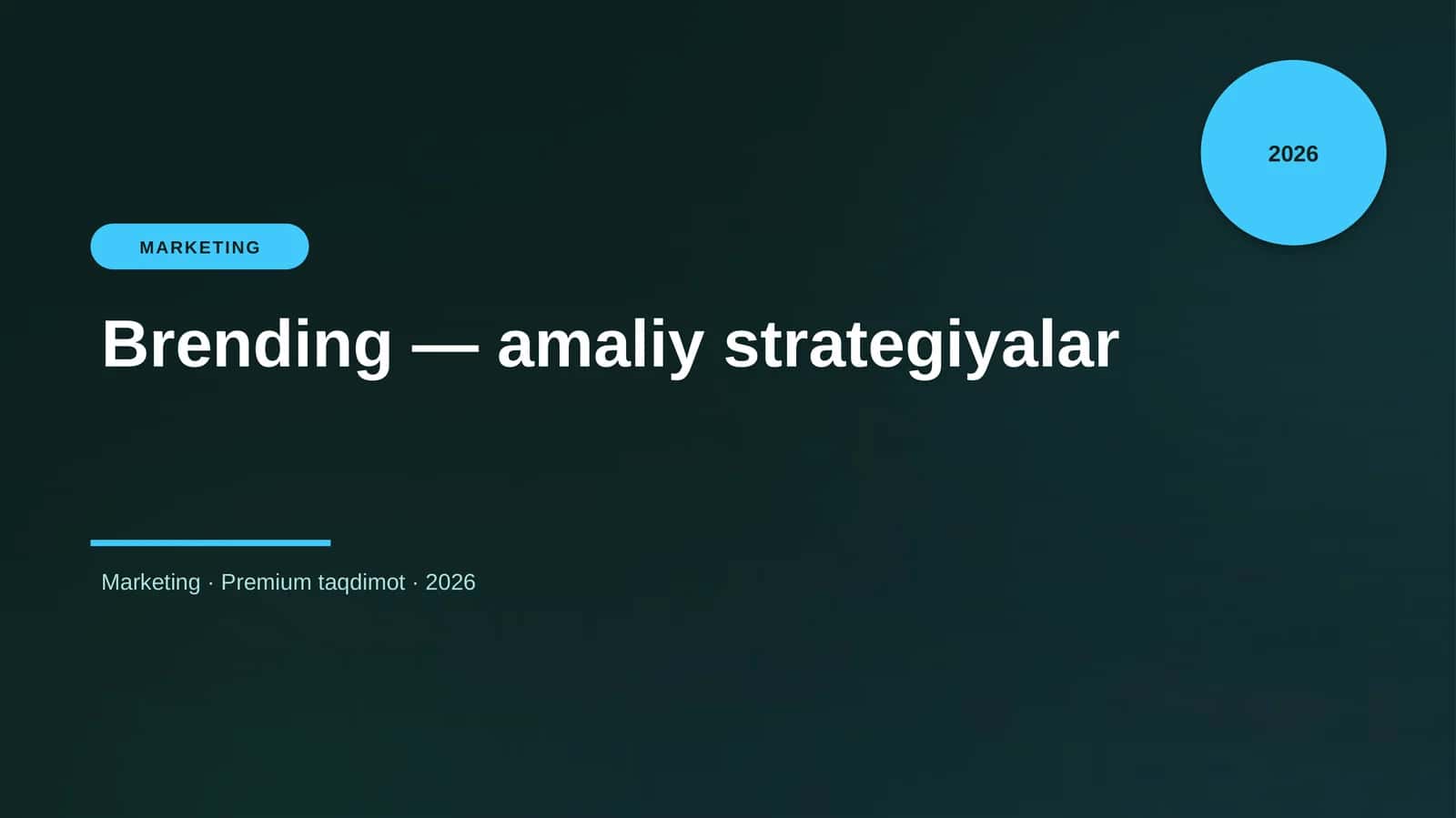 Brending — amaliy strategiyalar 1