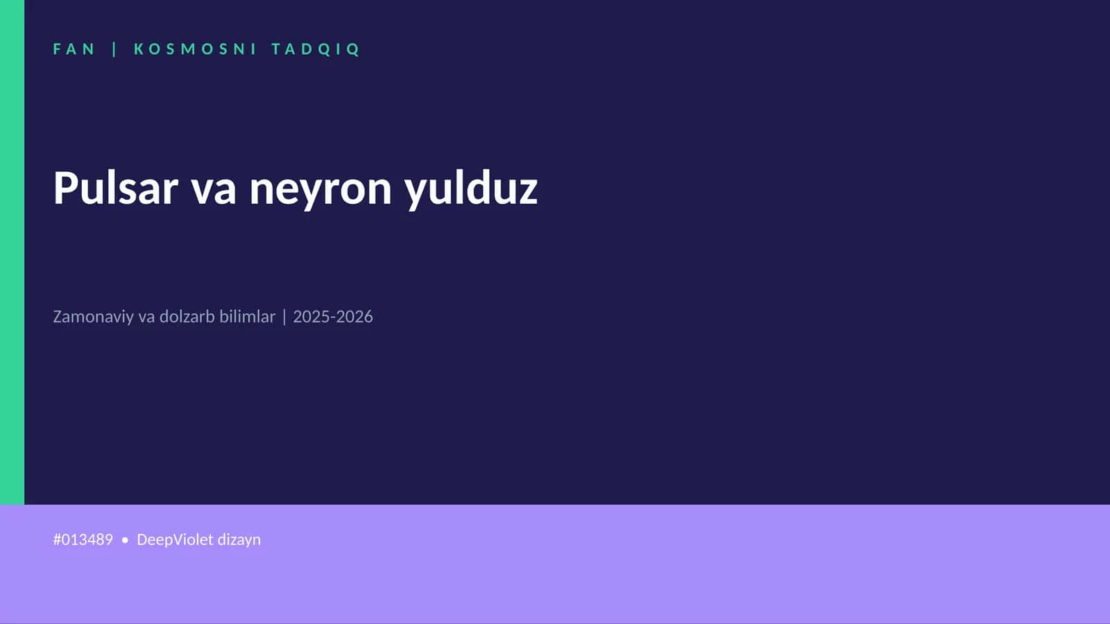 KOSMOSNI TADQIQ 1