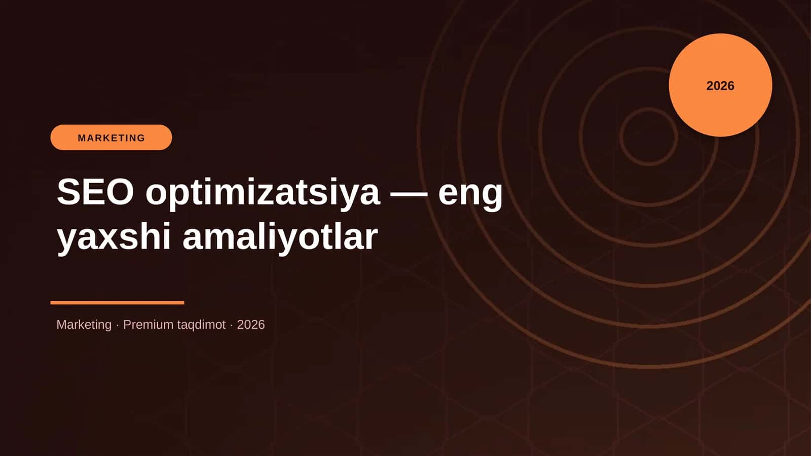 SEO optimizatsiya — eng yaxshi amaliyotlar 1