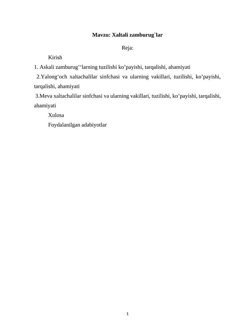 Xaltali zamburug`lar 1