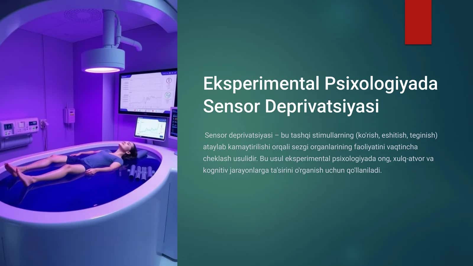 Eksperimental Psixologiyada Sensor Deprivatsiyasi 1