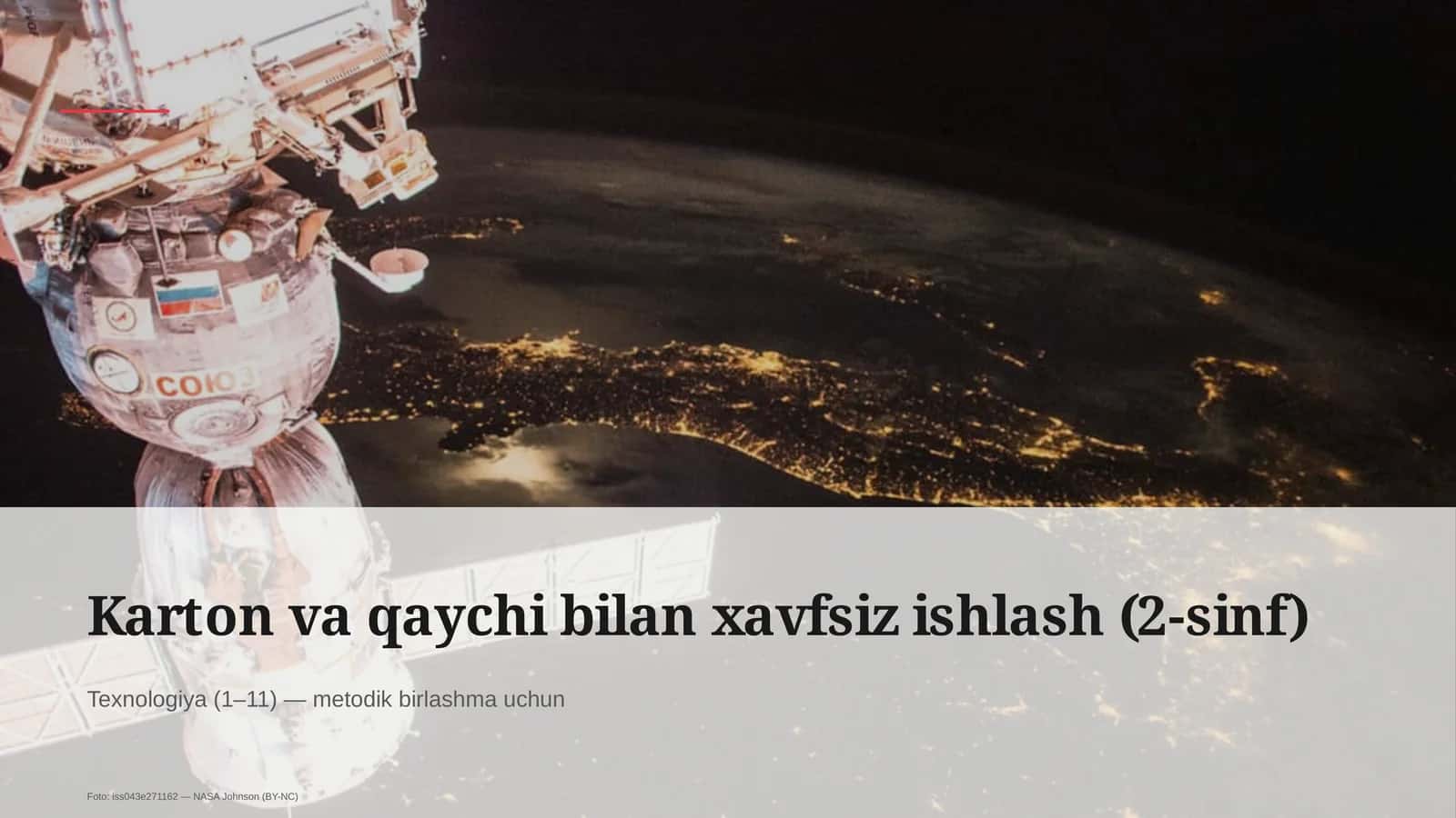 Karton va qaychi bilan xavfsiz ishlash (2-sinf) 1