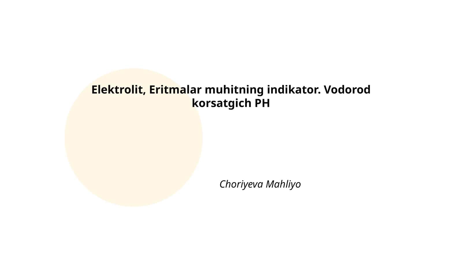 Elektrolitlar 1