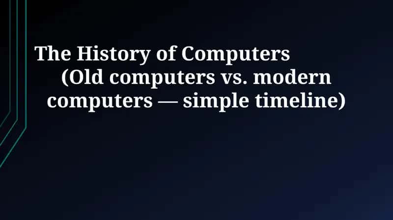 From Abacus to Algorithms: A Journey Through Computing History 1