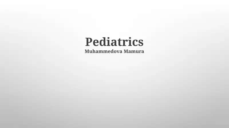 Pediatrics 1