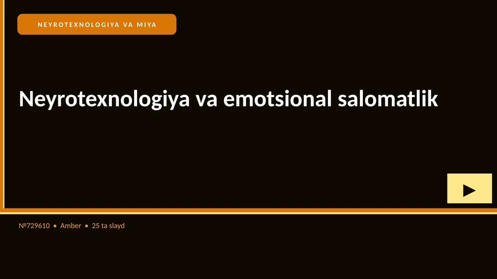 NEYROTEXNOLOGIYA VA MIYA 1