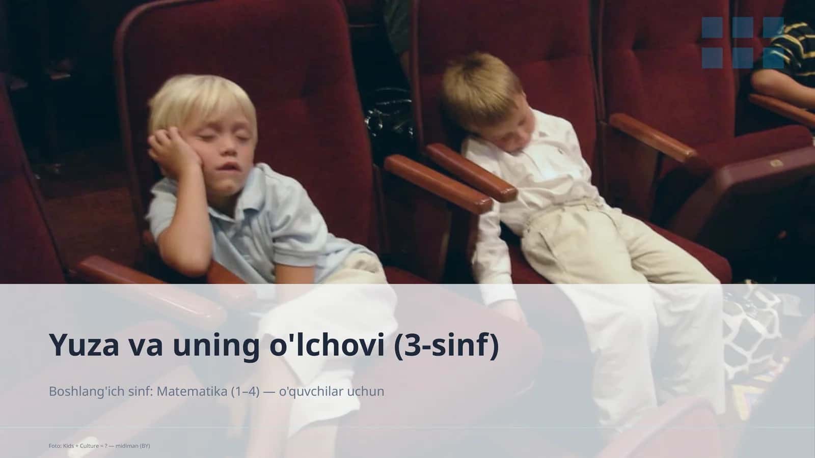 Yuza va uning o'lchovi (3-sinf) 1