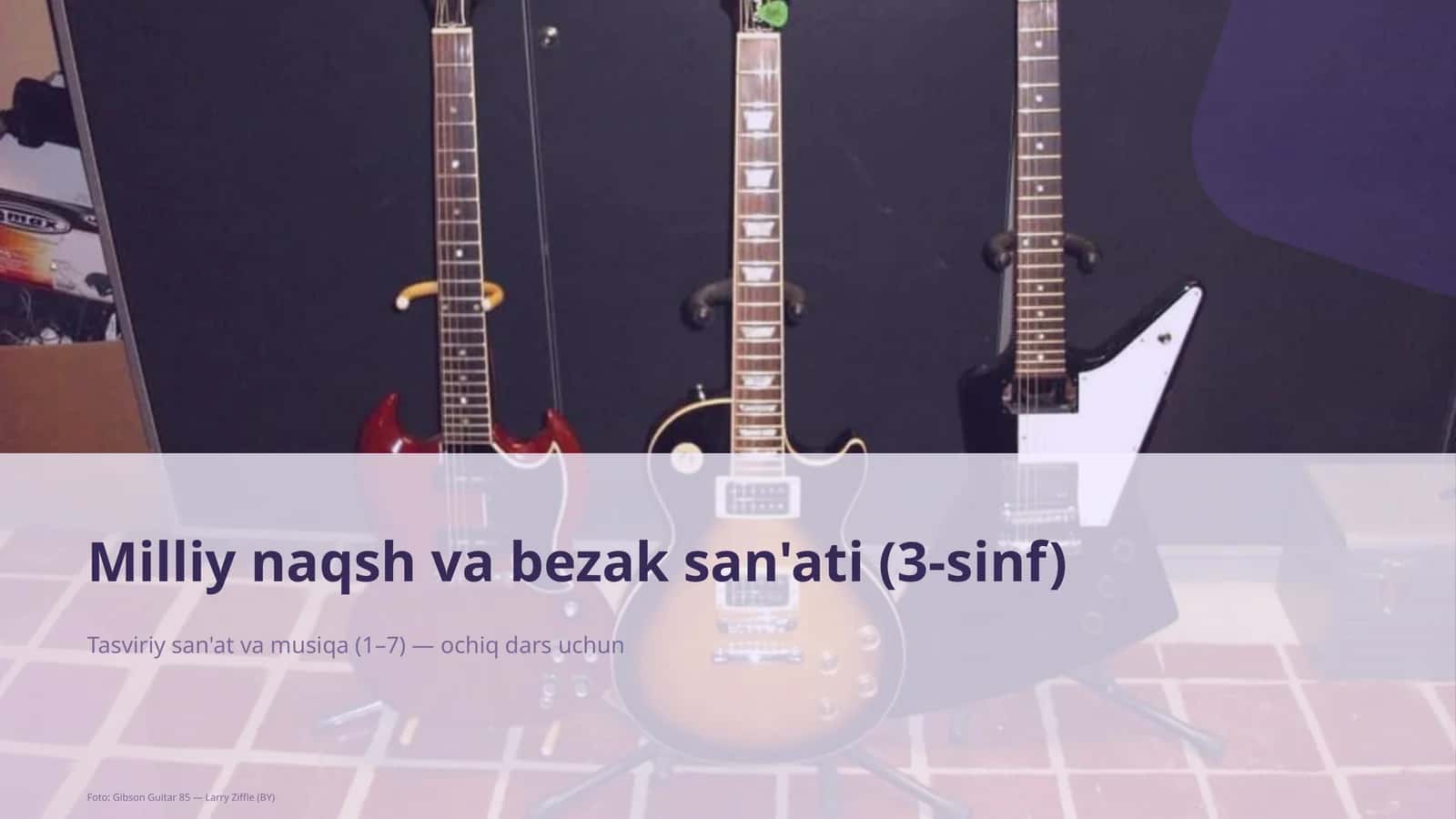 Milliy naqsh va bezak san'ati (3-sinf) 1