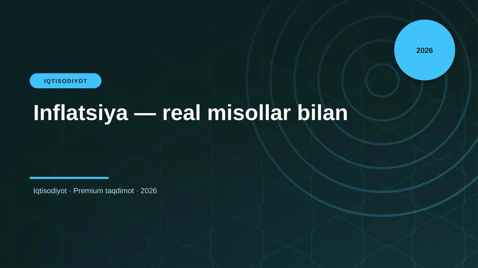 Inflatsiya — real misollar bilan 1