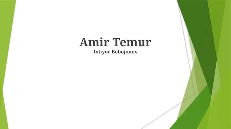 Temuriylar imperiyasi 1