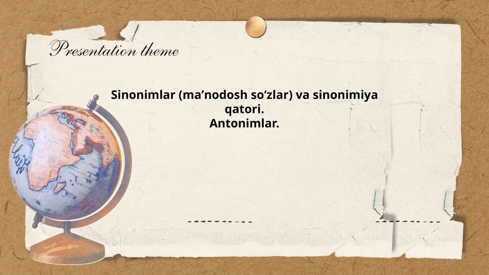 Sinonimlar (maʼnodosh soʻzlar) va sinonimiya qatori 1