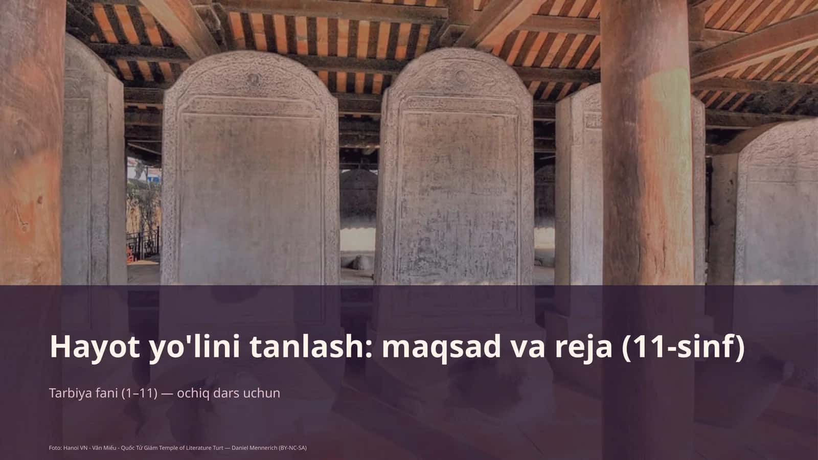 Hayot yo'lini tanlash: maqsad va reja (11-sinf) 1