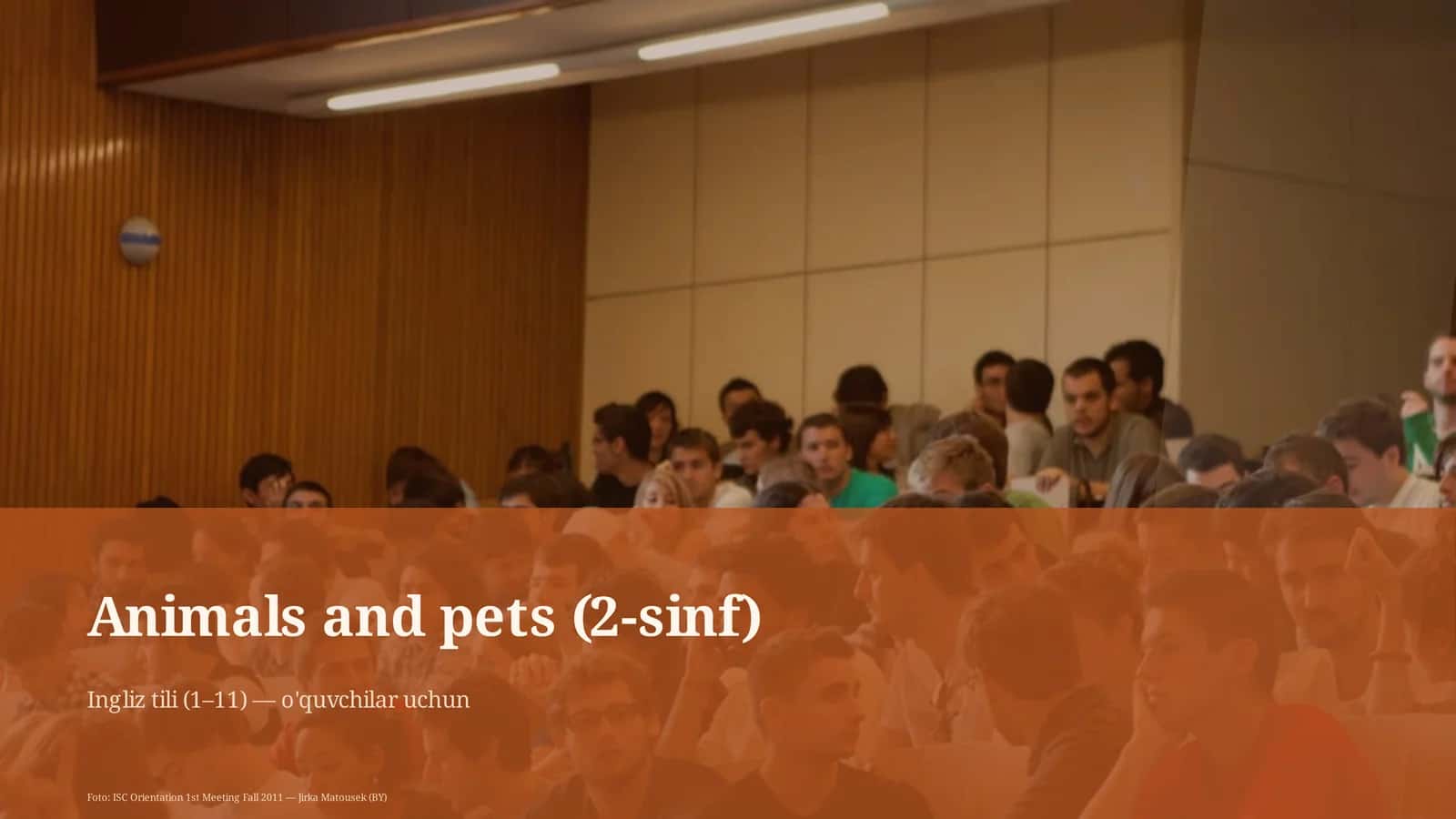 Animals and pets (2-sinf) 1