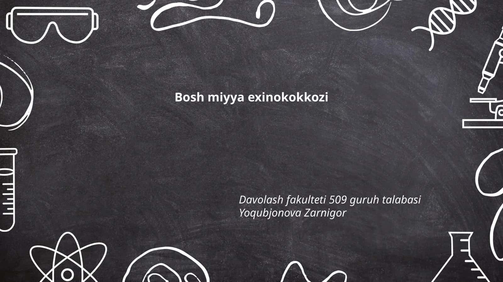 Bosh miyya exinokokkozi 1