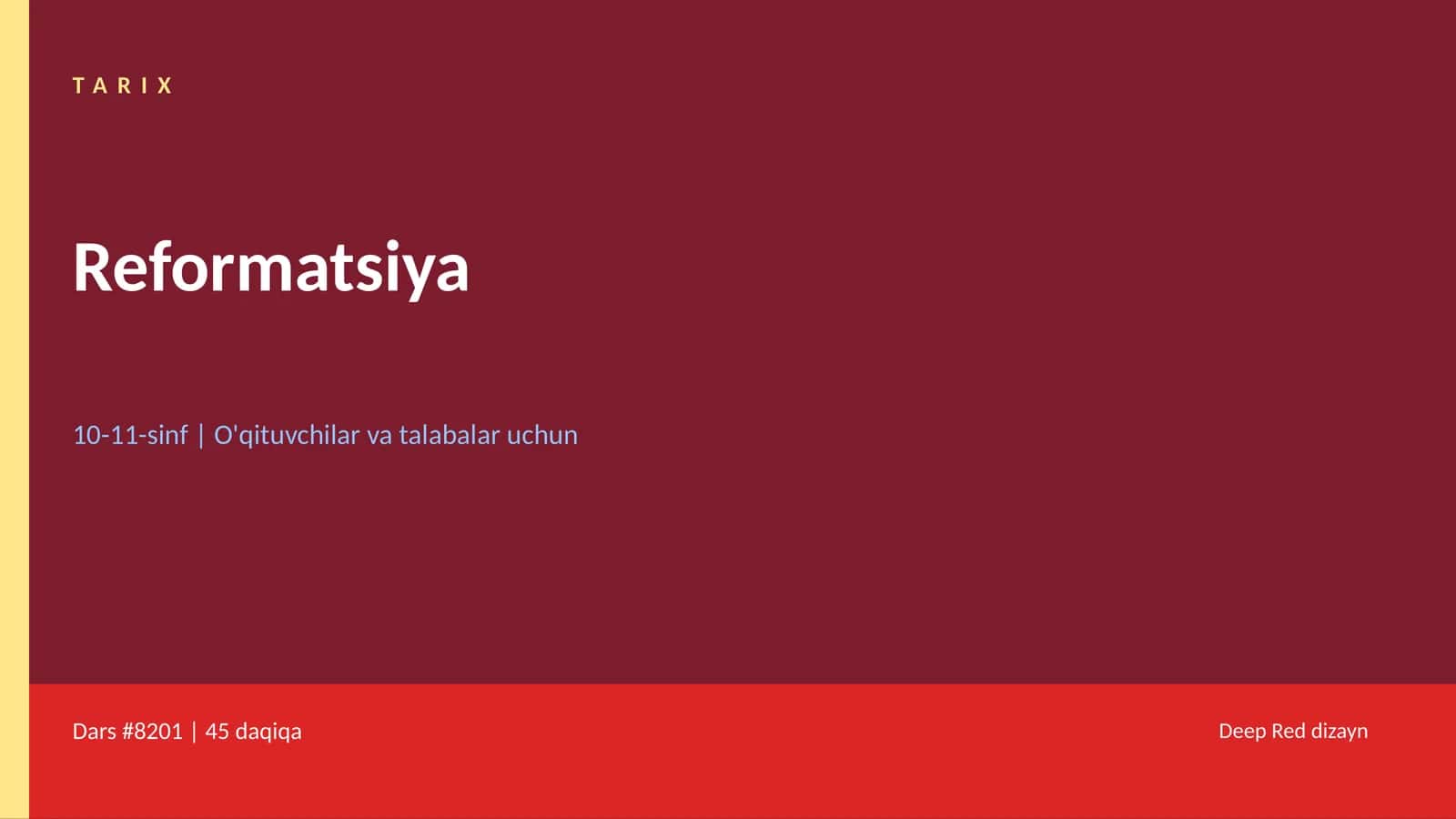 Reformatsiya 1