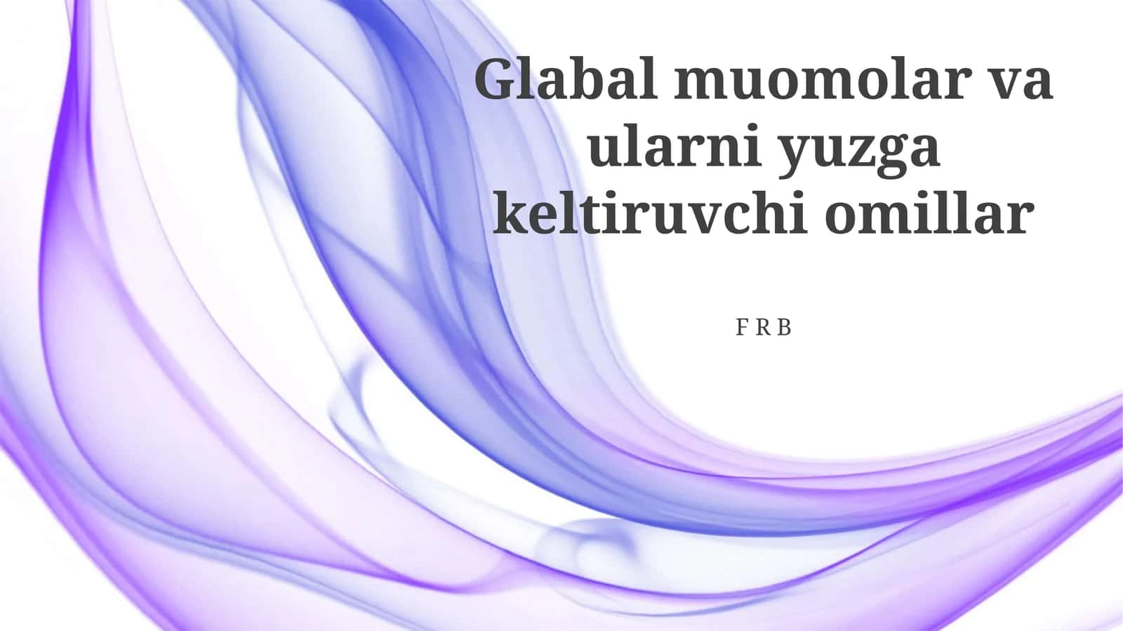 Omillar va ularning oqibatlari 1