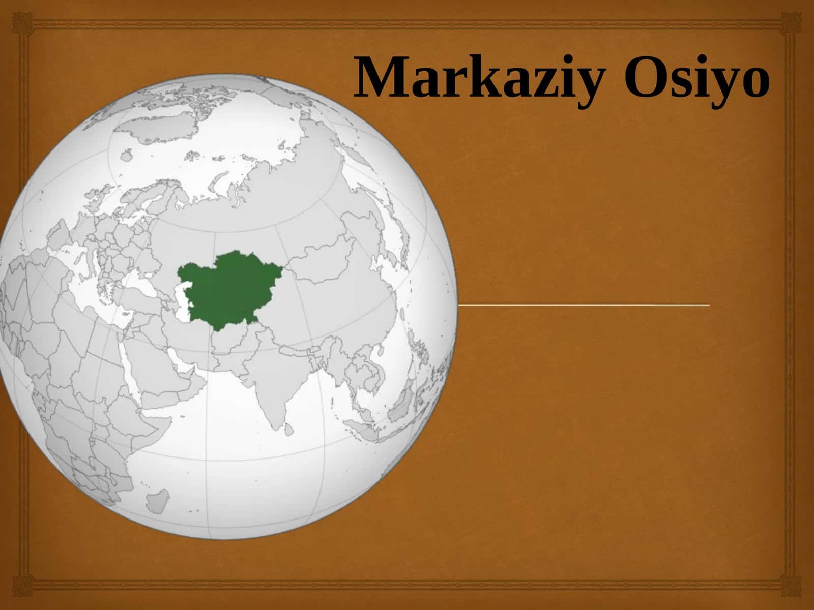 Markaziy Osiyo 1