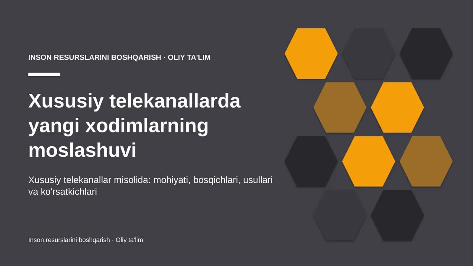 Xususiy telekanallarda yangi xodimlarning moslashuvi 1