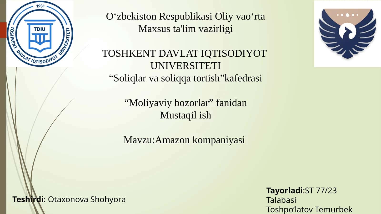 Amazon kompaniyasi 1