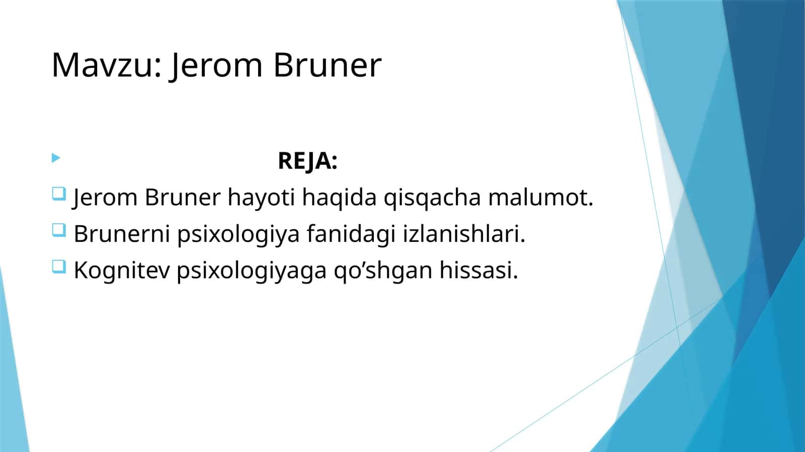 Jerom Bruner 1
