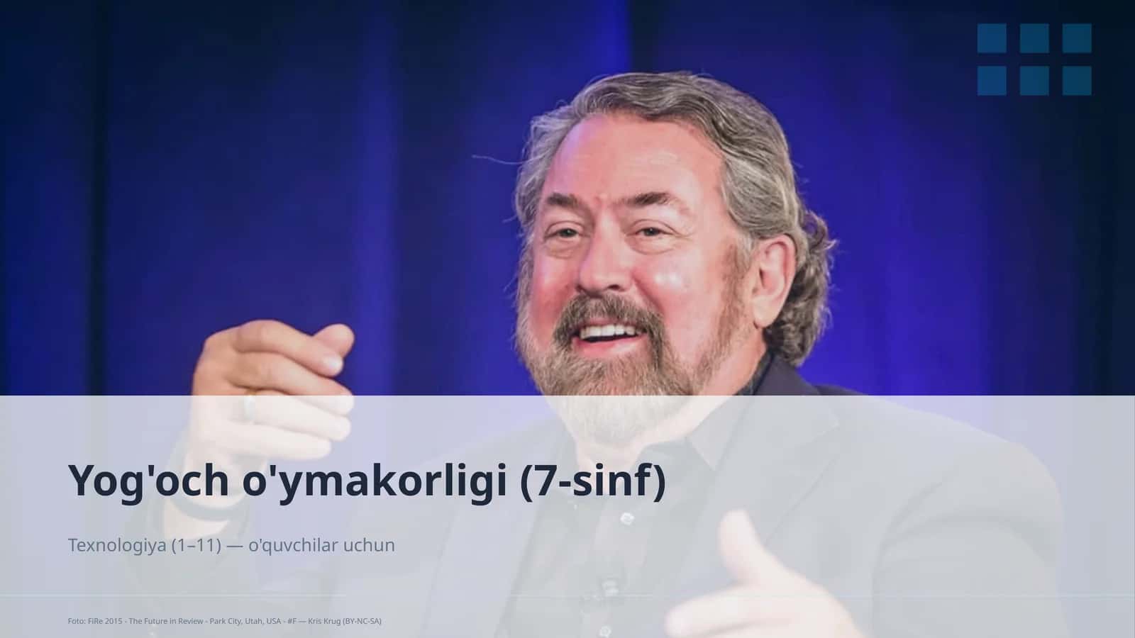 Yog'och o'ymakorligi (7-sinf) 1
