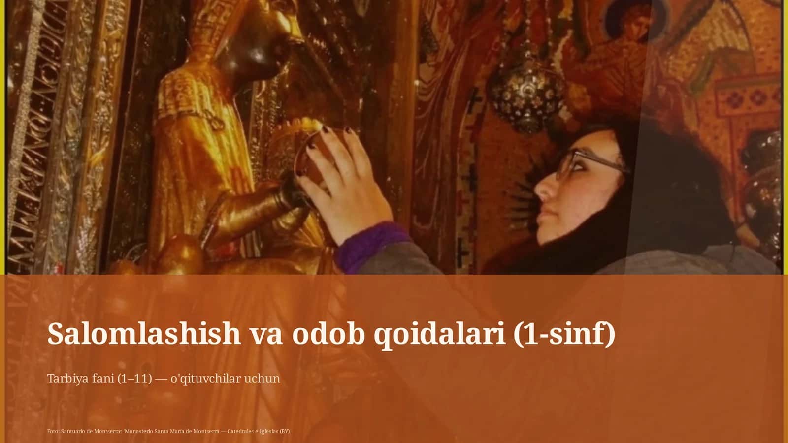 Salomlashish va odob qoidalari (1-sinf) 1
