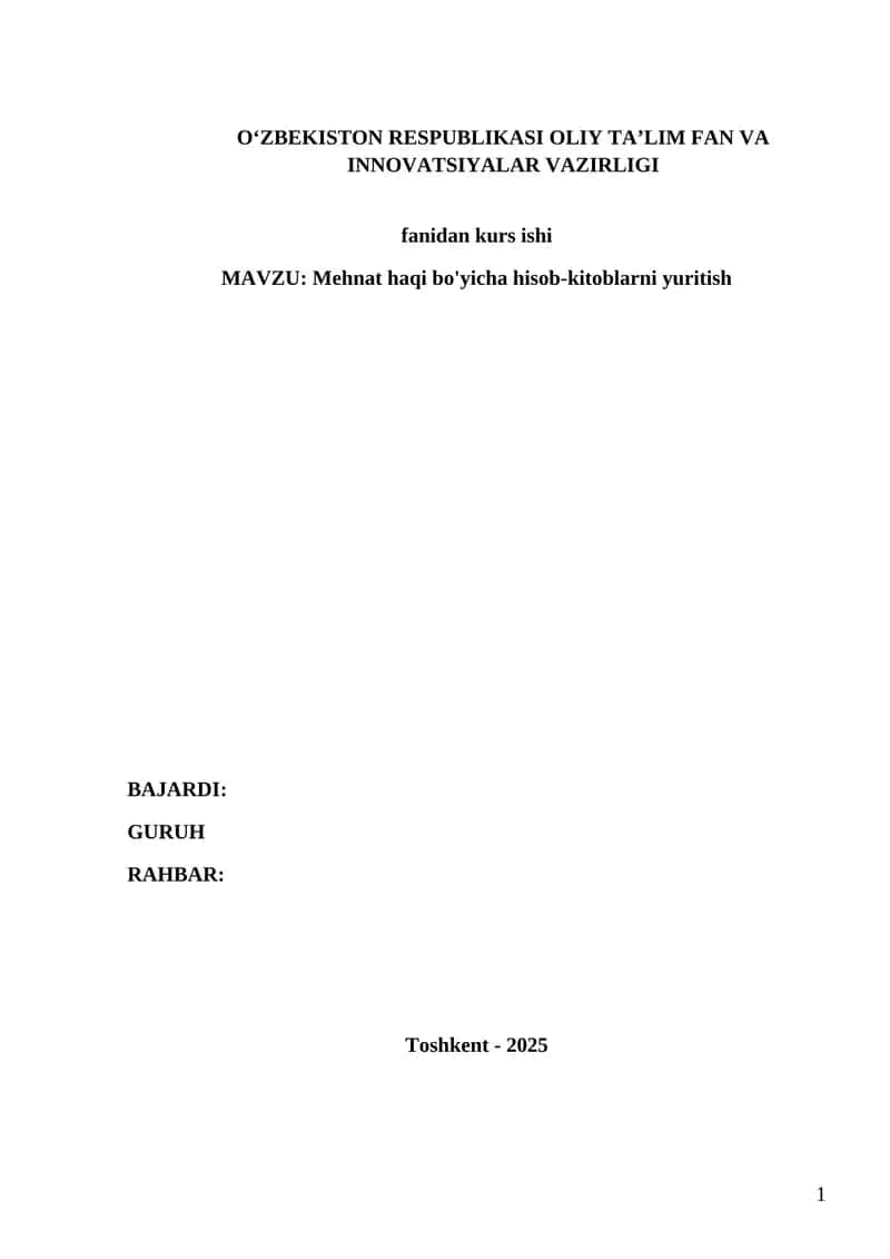 kurs ishi 1