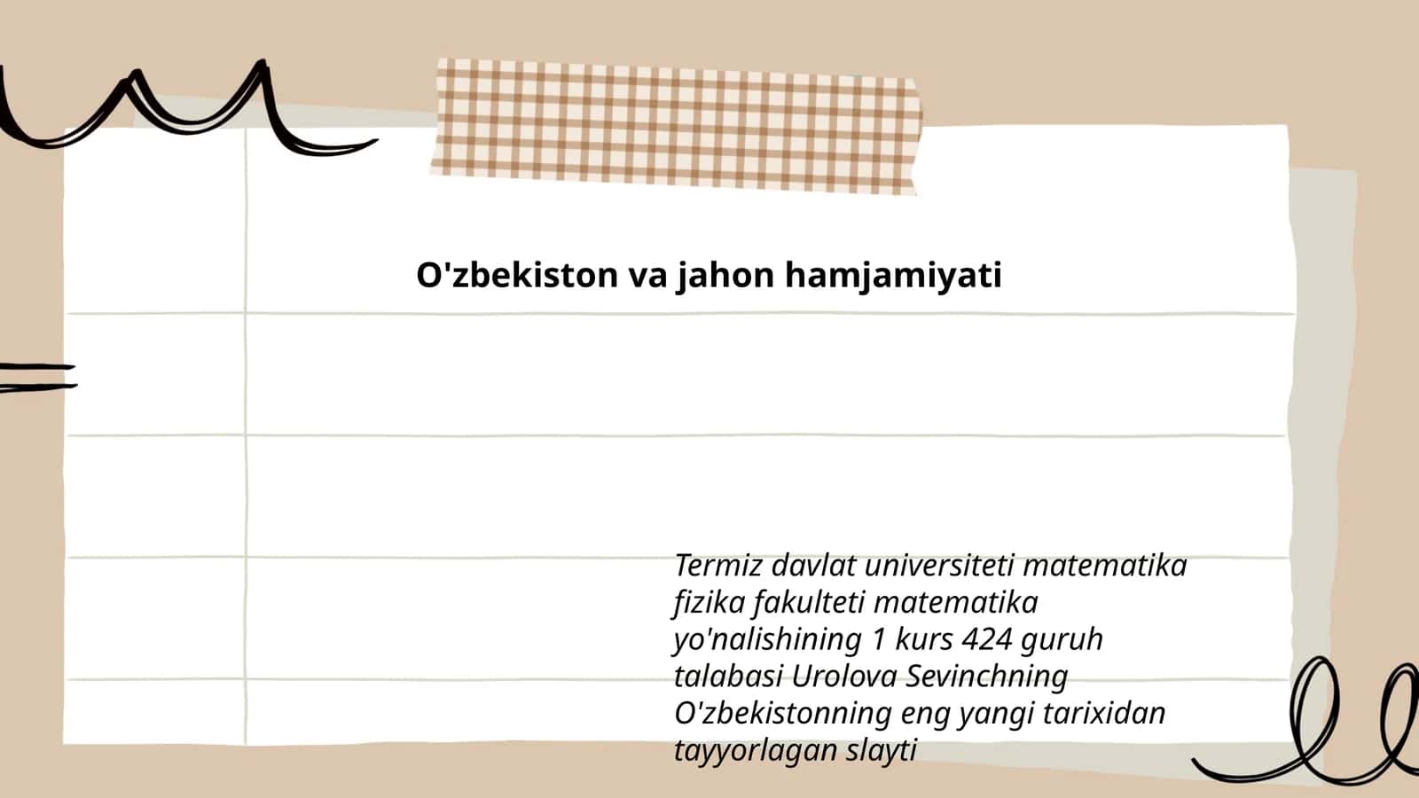 O'zbekiston va jahon hamjamiyati 1