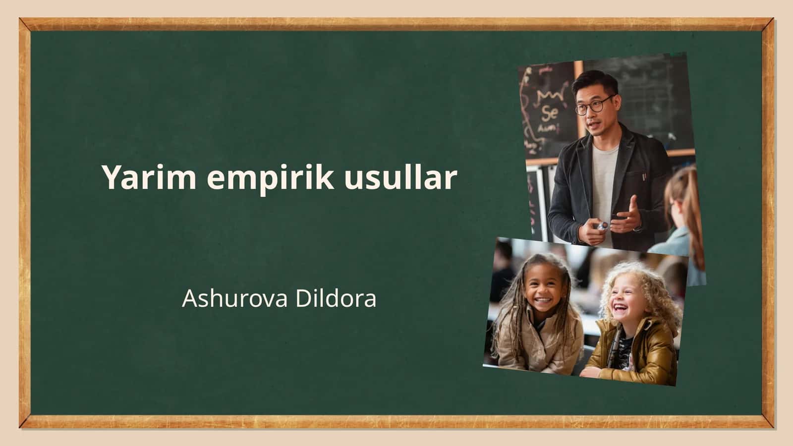 Yarim empirik usullar 1