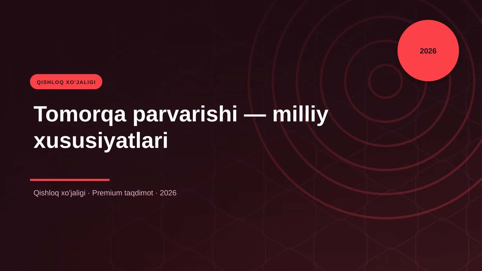 Tomorqa parvarishi — milliy xususiyatlari 1