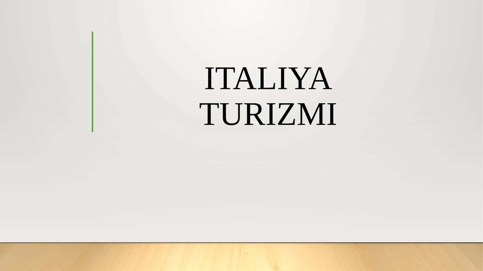 ITALIYA TURIZMI 1