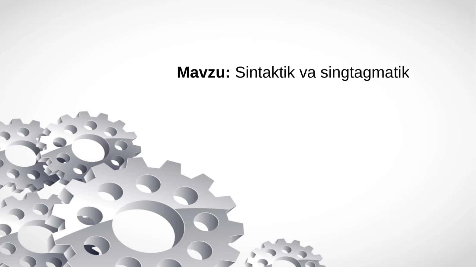 Sintaktik va singtagmatik 1