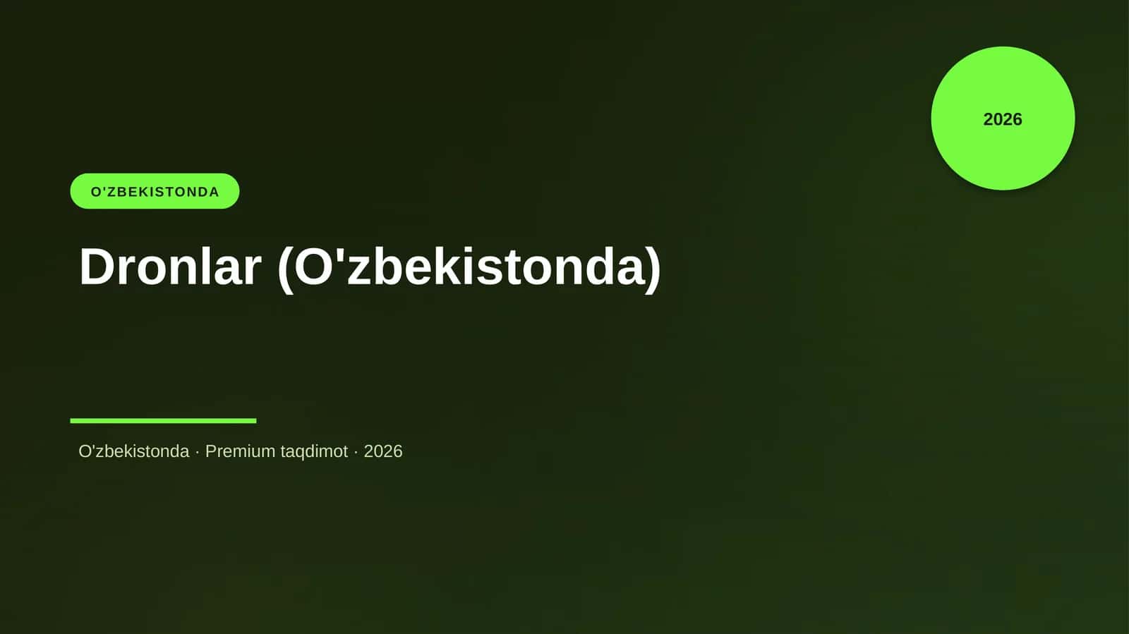 Dronlar (O'zbekistonda) 1