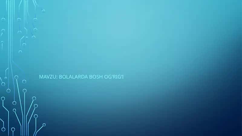 Bolalarda bosh og‘rig‘i 1