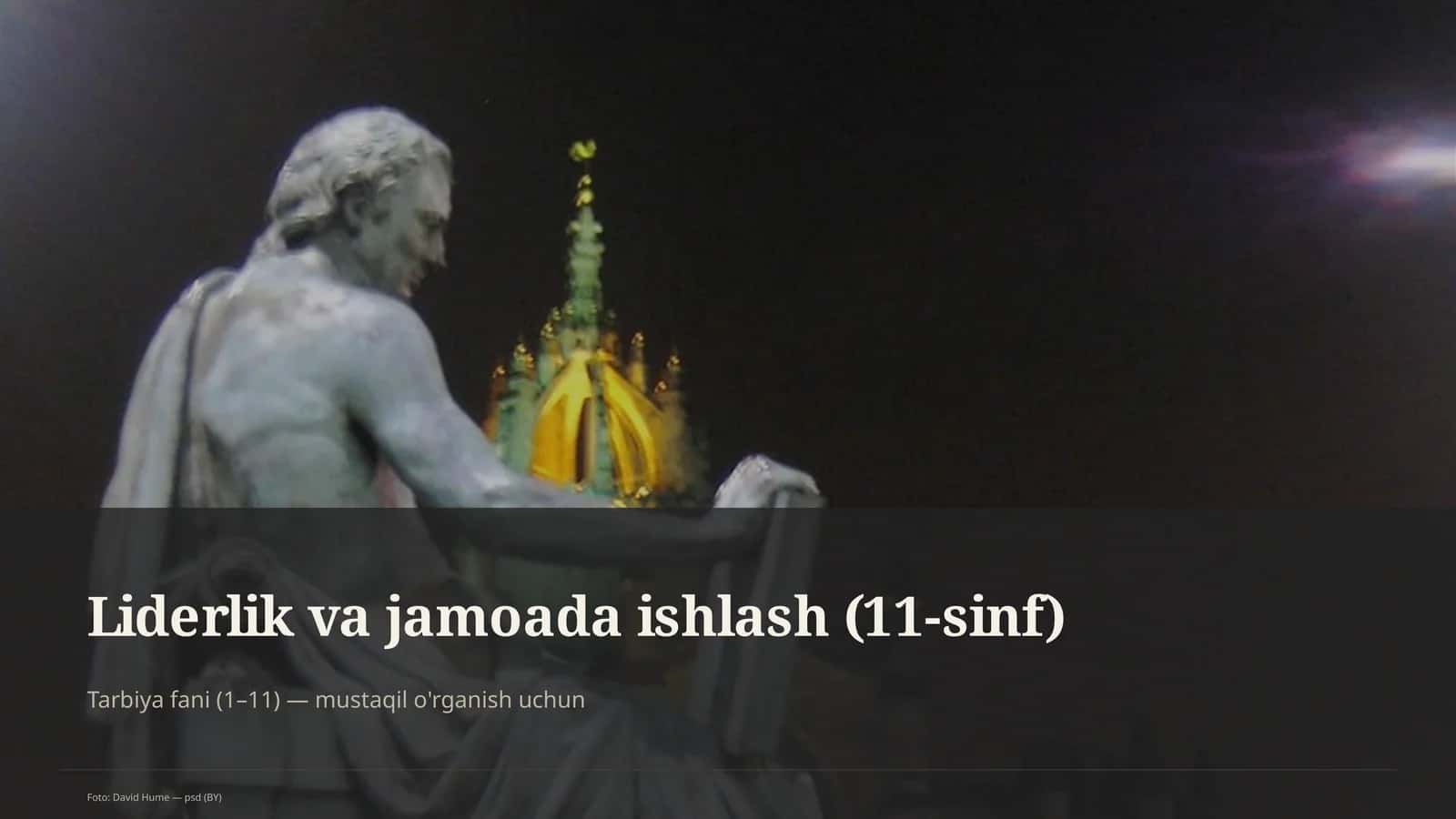 Liderlik va jamoada ishlash (11-sinf) 1