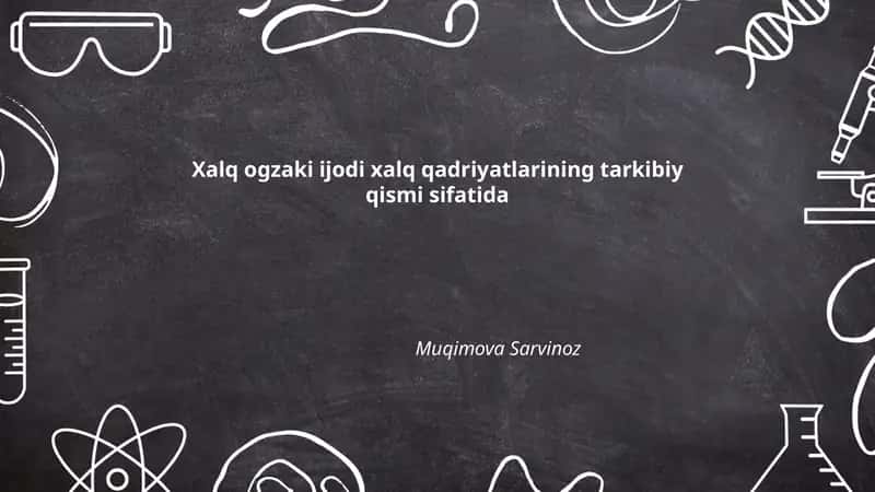 Xalq og'zaki ijodi 1