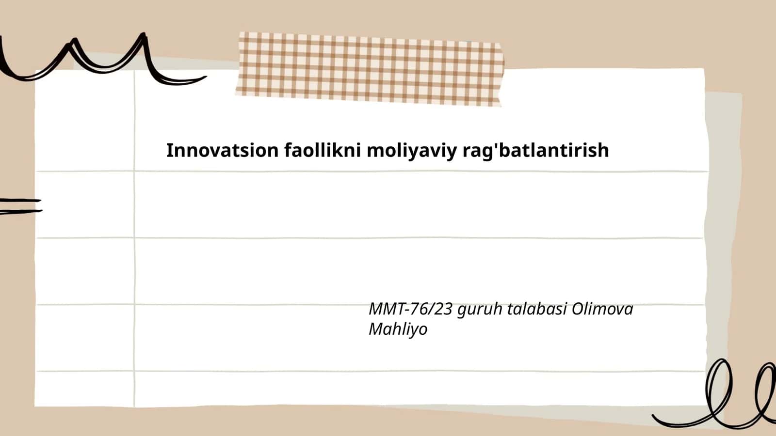 Innovatsion loyihalarni moliyaviy qo'llab-quvvatlash 1