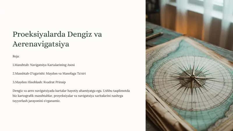 Proeksiyalarda Dengiz va Aerenavigatsiya 1