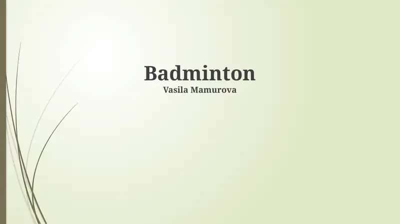 Badminton 1